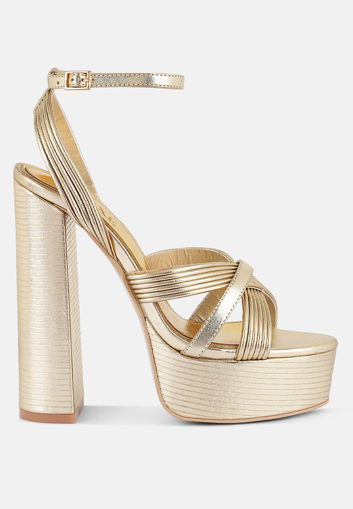 Splendid Crisscross Straps High Heel Sandals-5