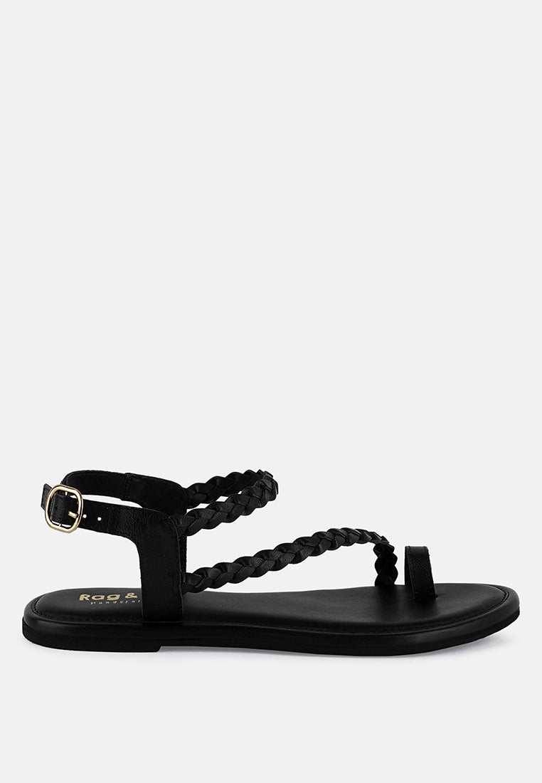 Stallone Braided Flat Sandals-7