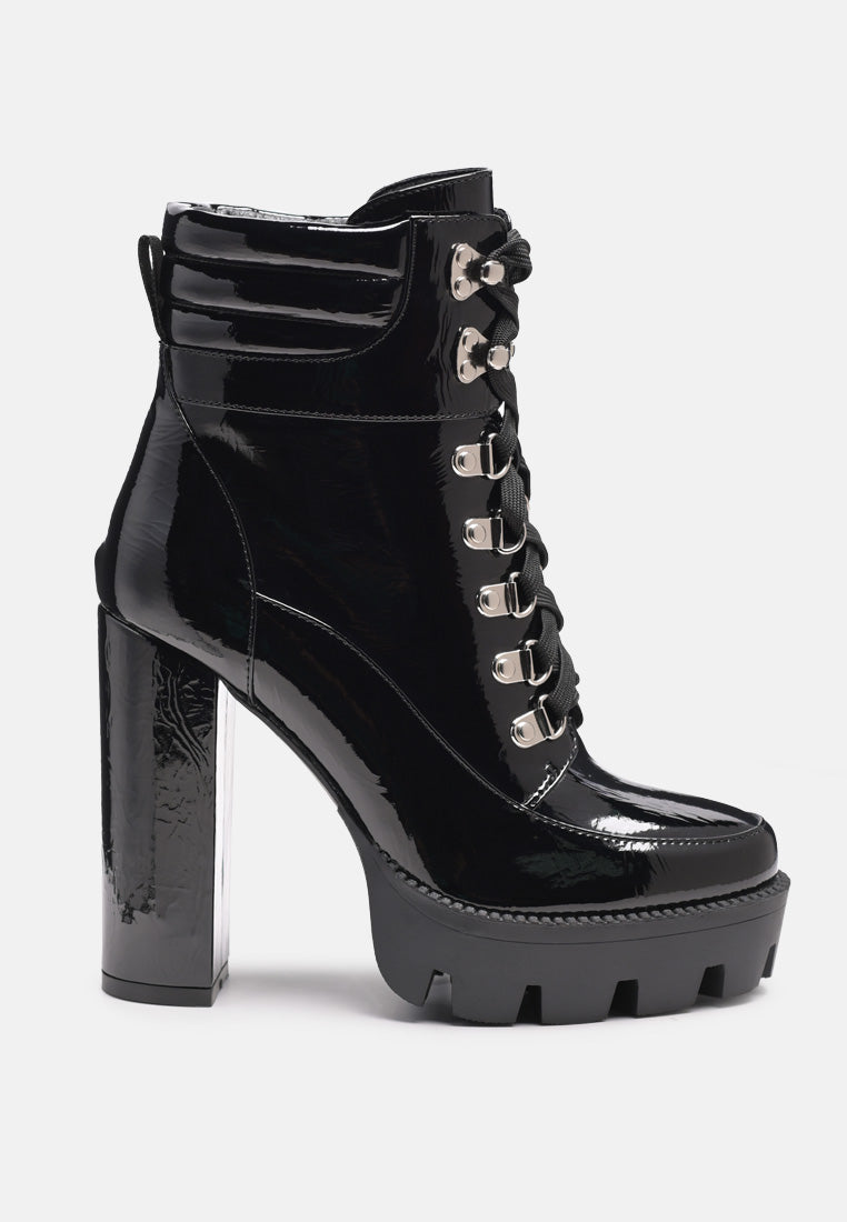 Stopper Cushion Collared Lace Up Boots-6