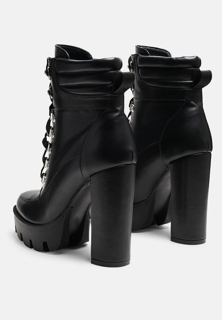 Stopper Cushion Collared Lace Up Boots-2