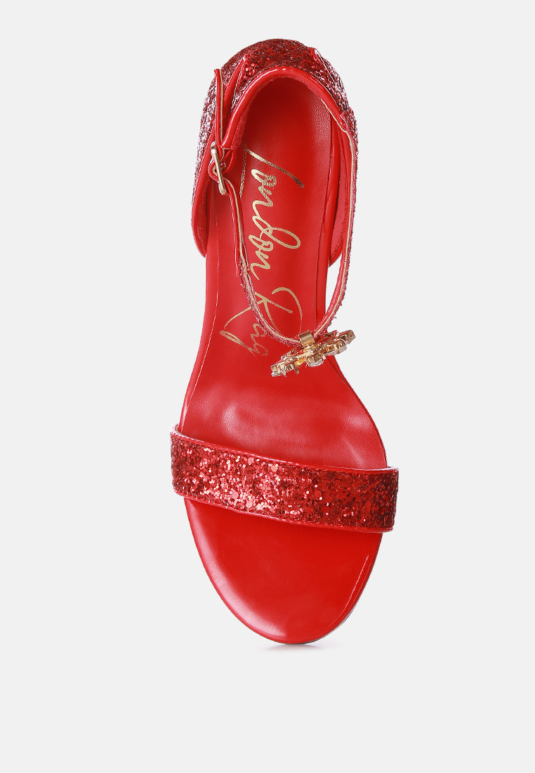 Straight Fire High Heel Glitter Stilettos-3