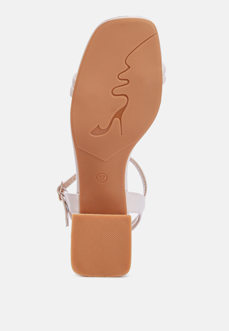 Sulein Ankle Strap Low Block Heels-4