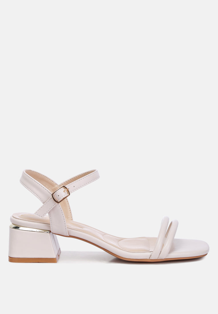 Sulein Ankle Strap Low Block Heels-0
