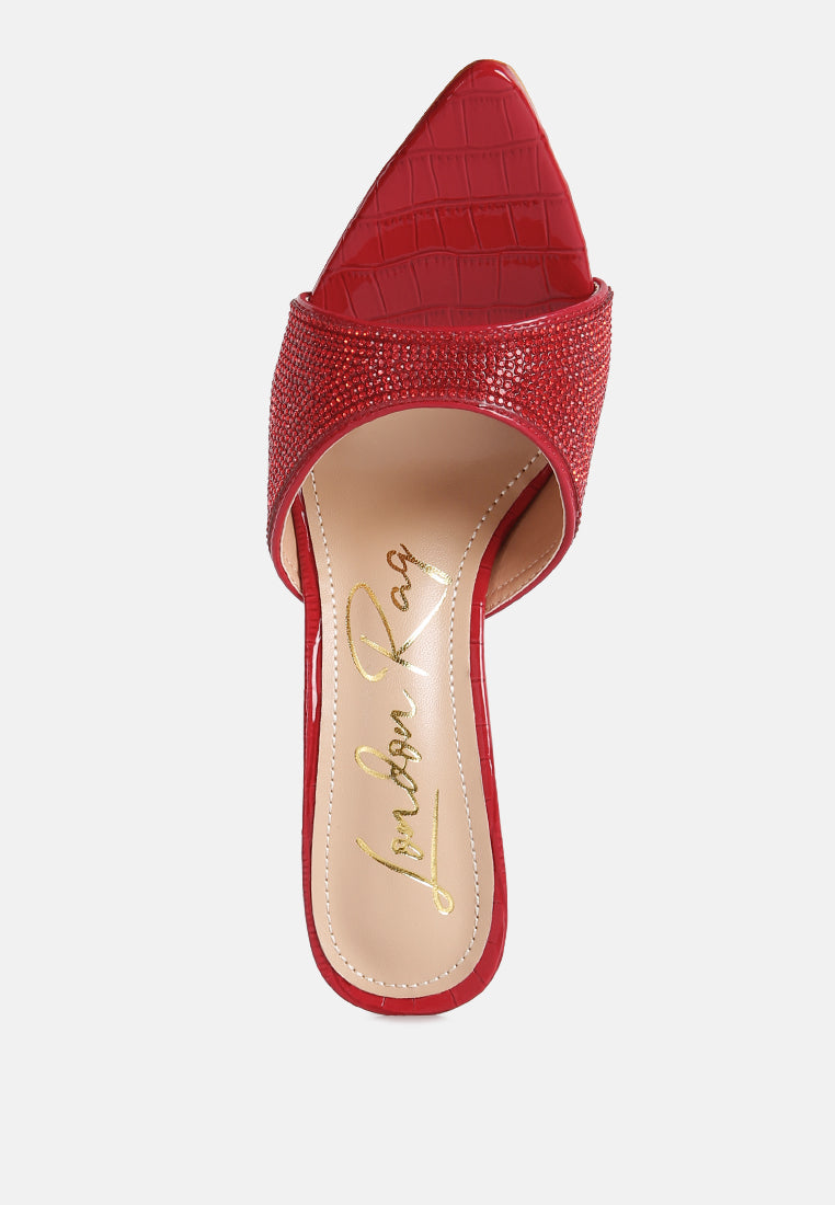 Sundai Rhinestone Embellished Stiletto Sandals-3