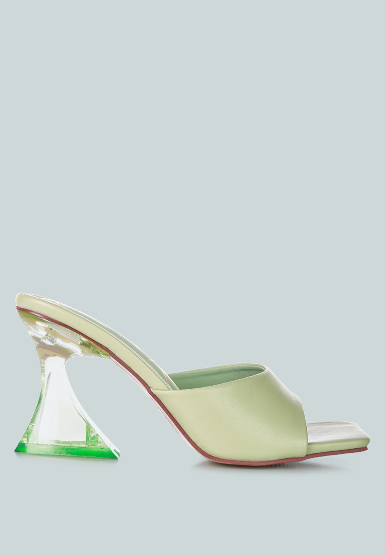 Sweet16 Clear Spool Heel Sandals-5