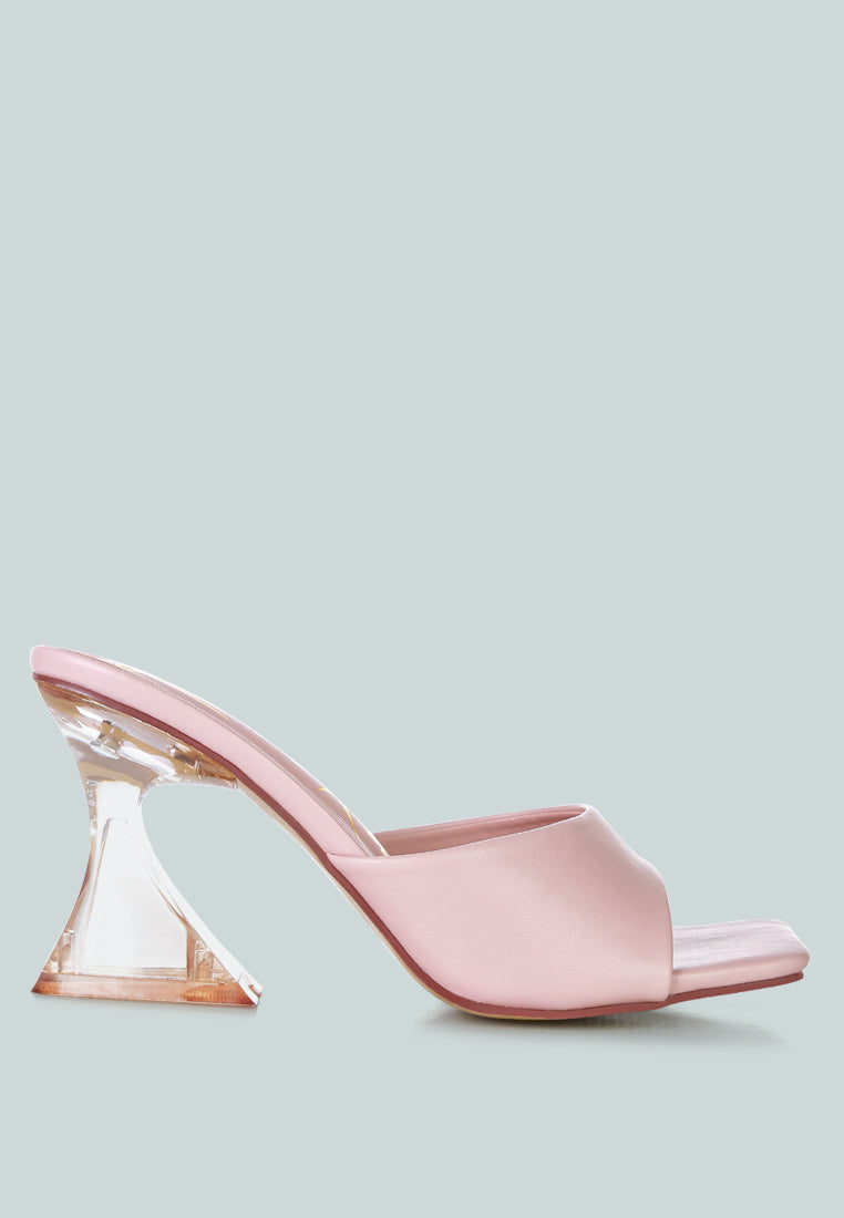 Sweet16 Clear Spool Heel Sandals-6