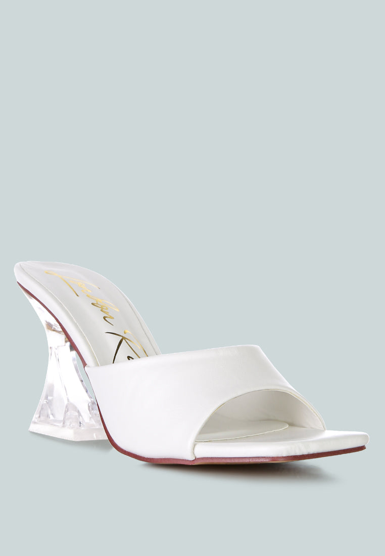Sweet16 Clear Spool Heel Sandals-1