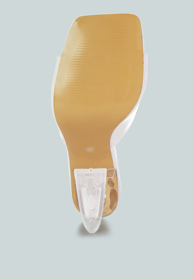 Sweet16 Clear Spool Heel Sandals-4