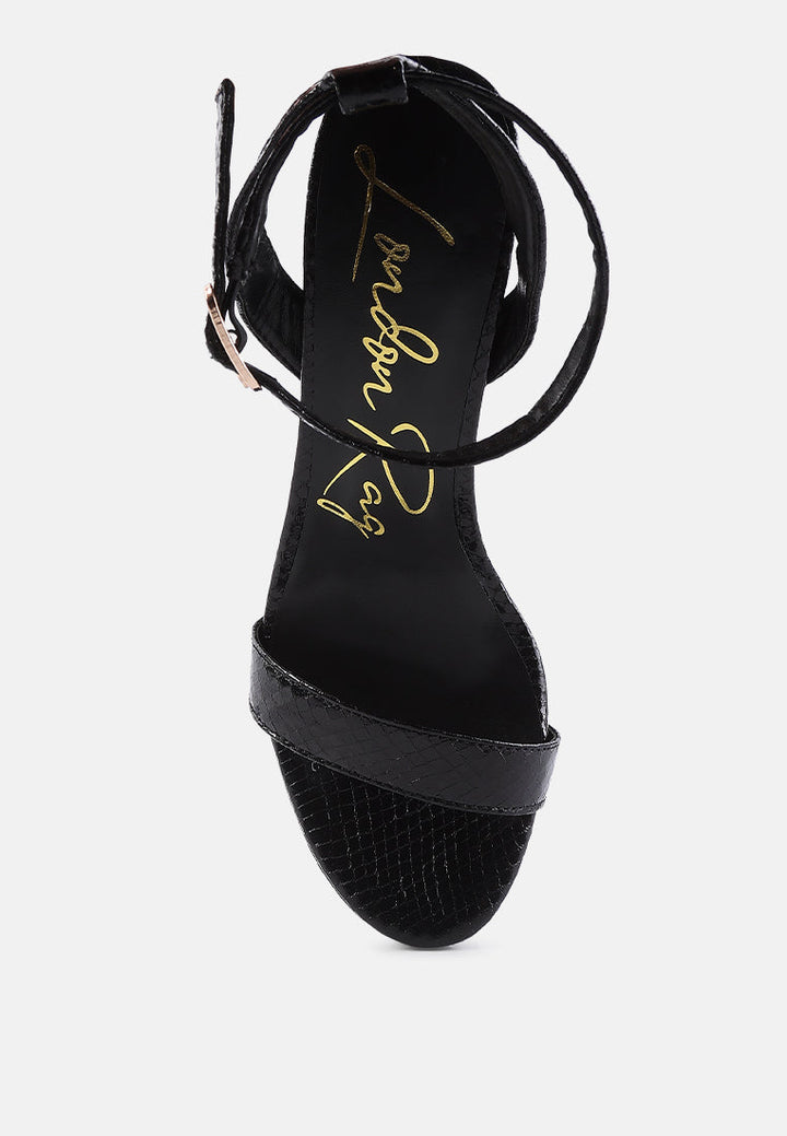 Queen Bee Rhinestone Heeled Sandals-3