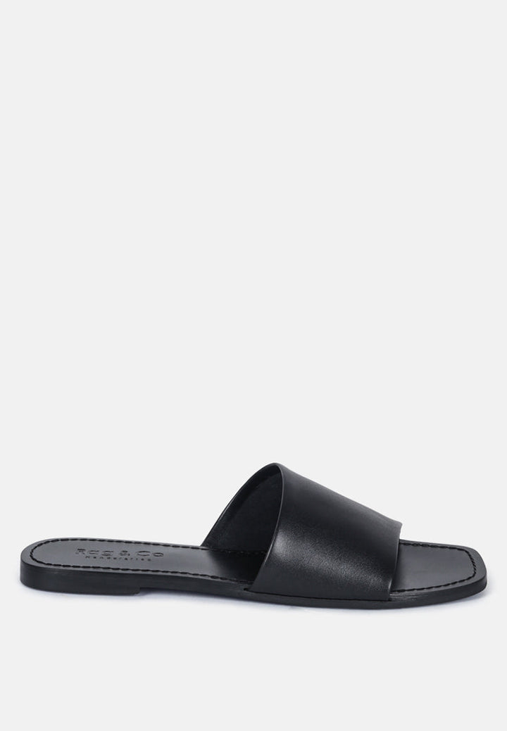 Tatami Leather Classic Slide Flats-0