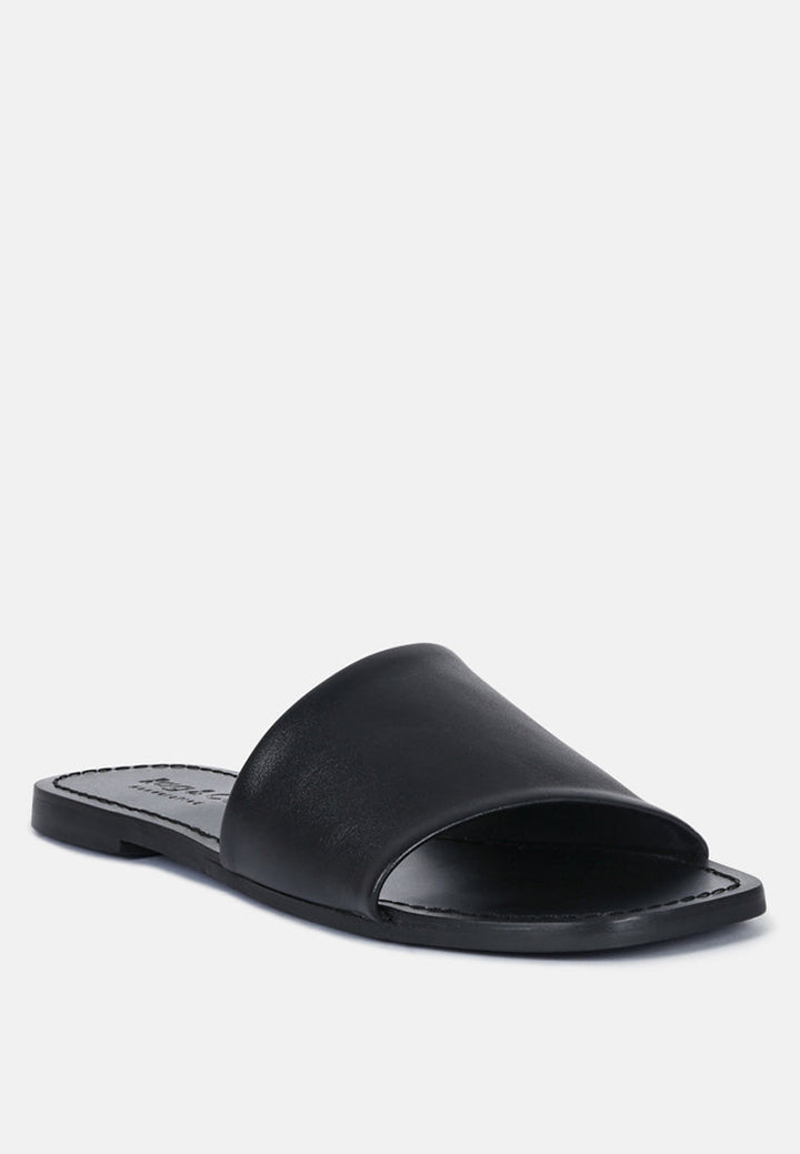 Tatami Leather Classic Slide Flats-1