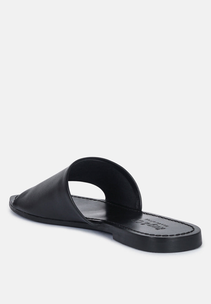 Tatami Leather Classic Slide Flats-2