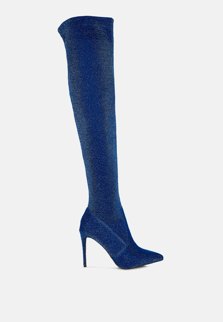 Tigerlily Knitted Stiletto Long Boots-6