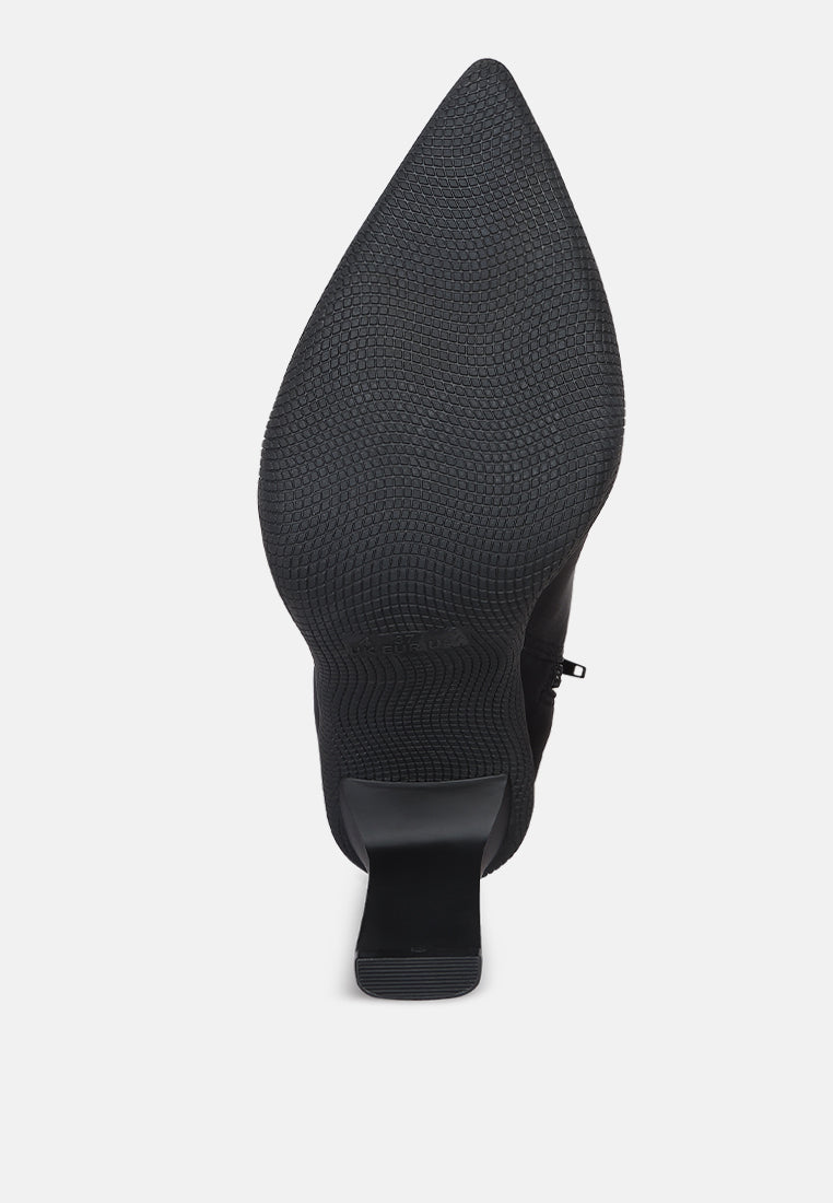 Tokens Pointed Heel Ankle Boots-4