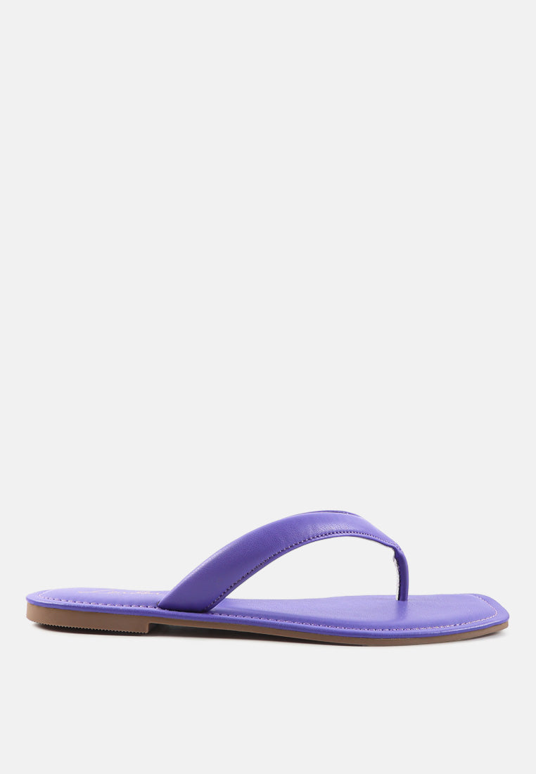 Tolpo Square Toe Thong Flats-0