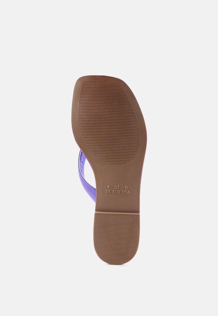 Tolpo Square Toe Thong Flats-4