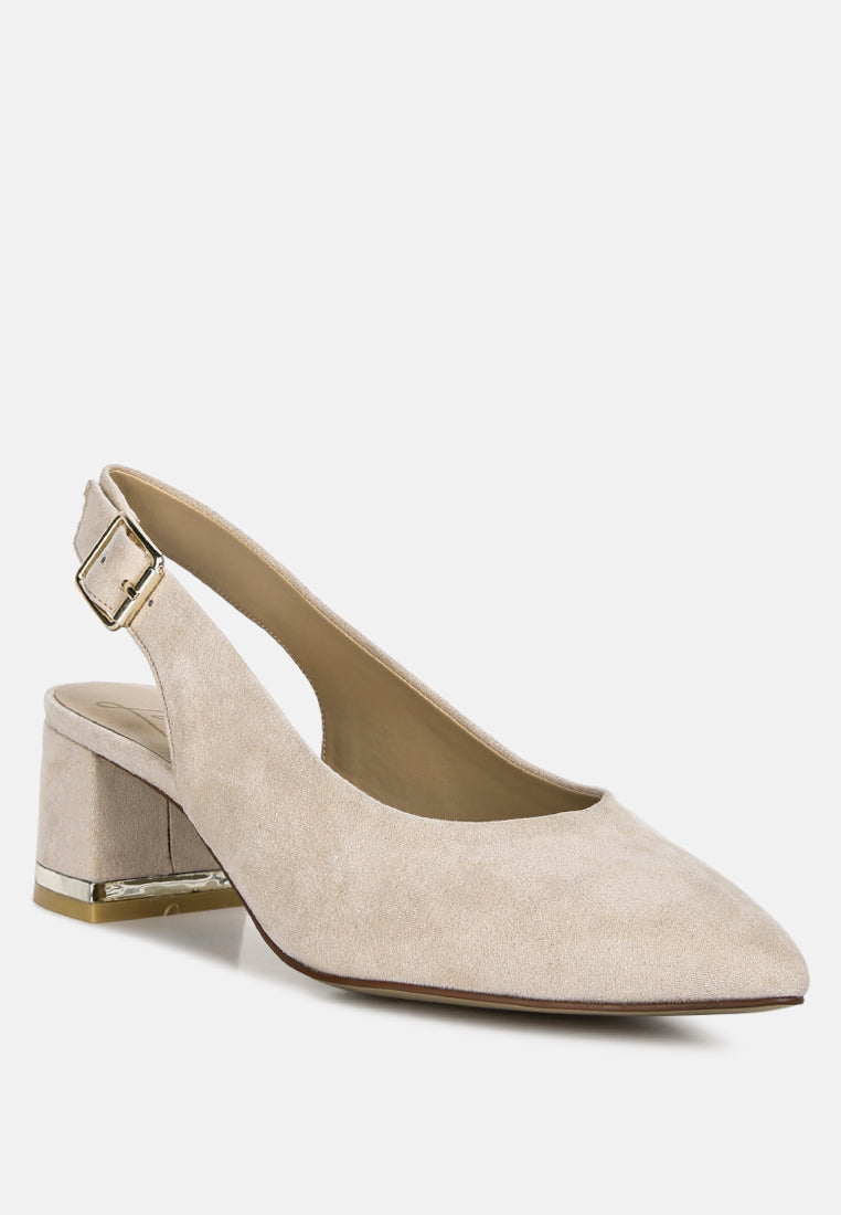 Top Job Micro Suede Slingback Sandals-1