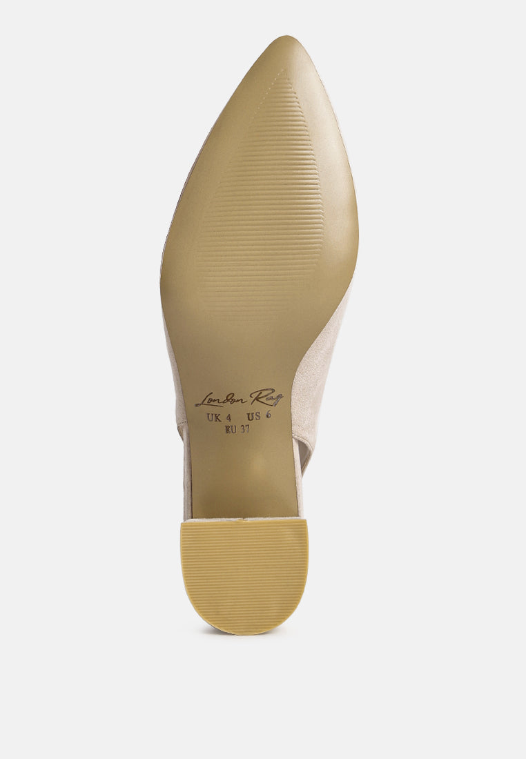 Top Job Micro Suede Slingback Sandals-4