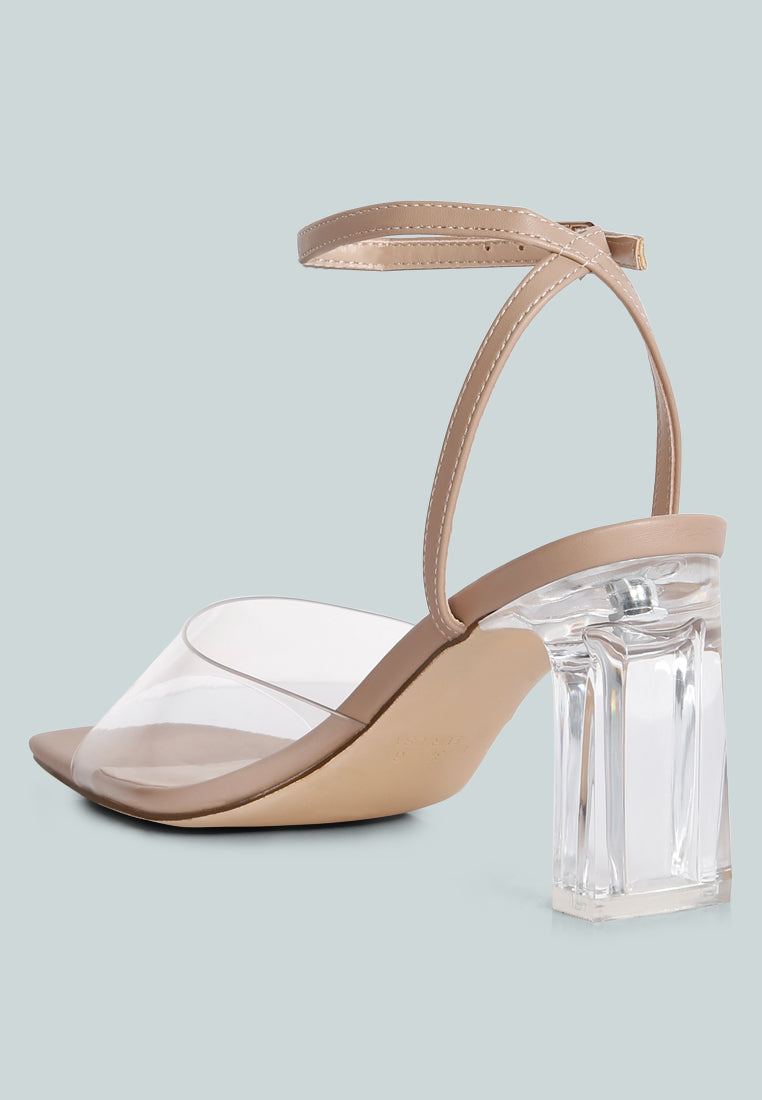 Twinkle Clear Block Heel Sandal-2