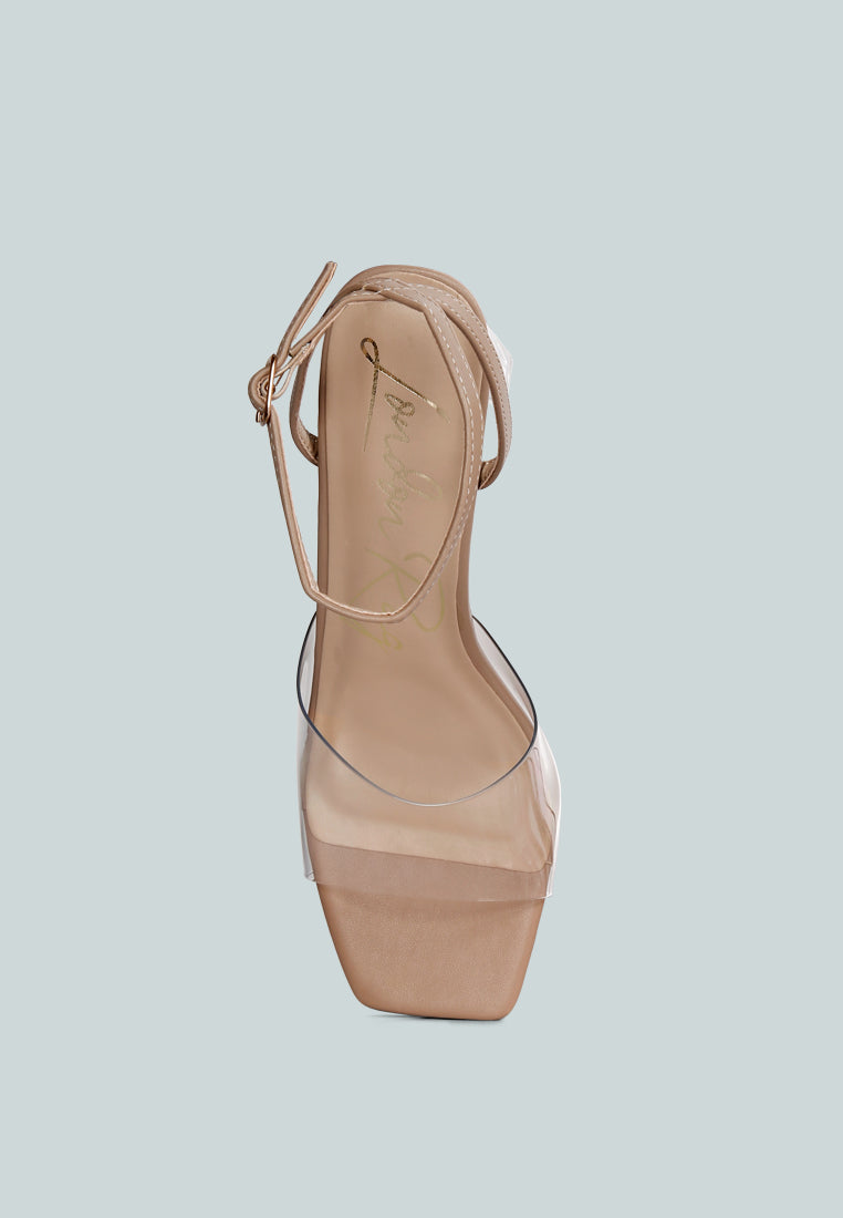 Twinkle Clear Block Heel Sandal-3