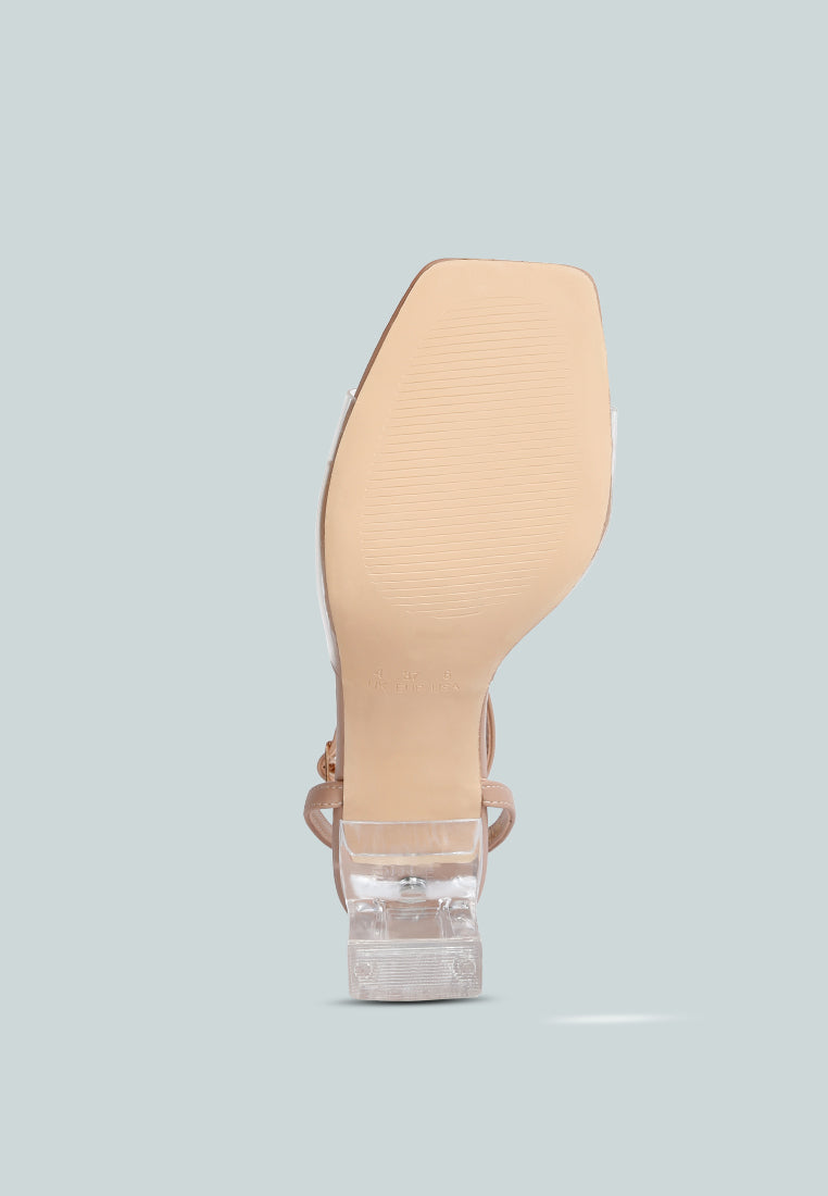 Twinkle Clear Block Heel Sandal-4