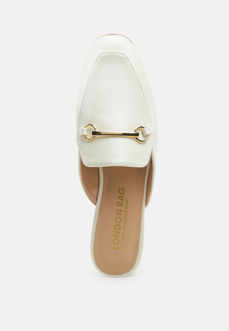 Vasiliki Faux Leather Flat Mules-4