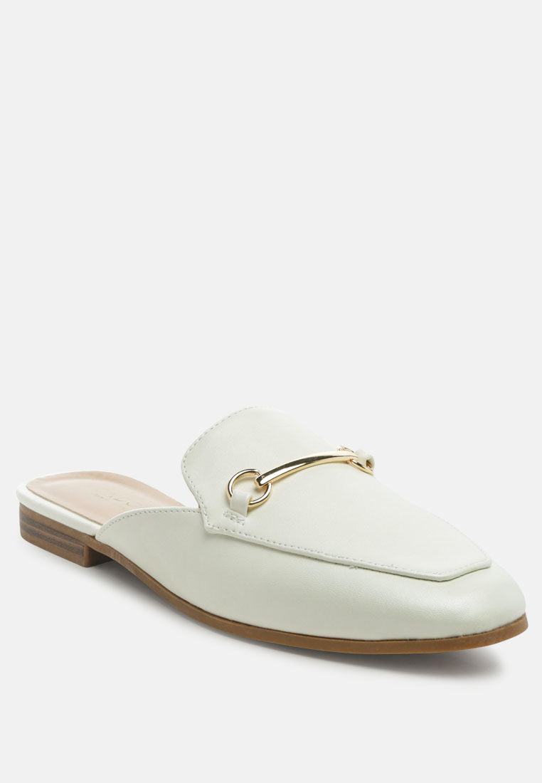 Vasiliki Faux Leather Flat Mules-2