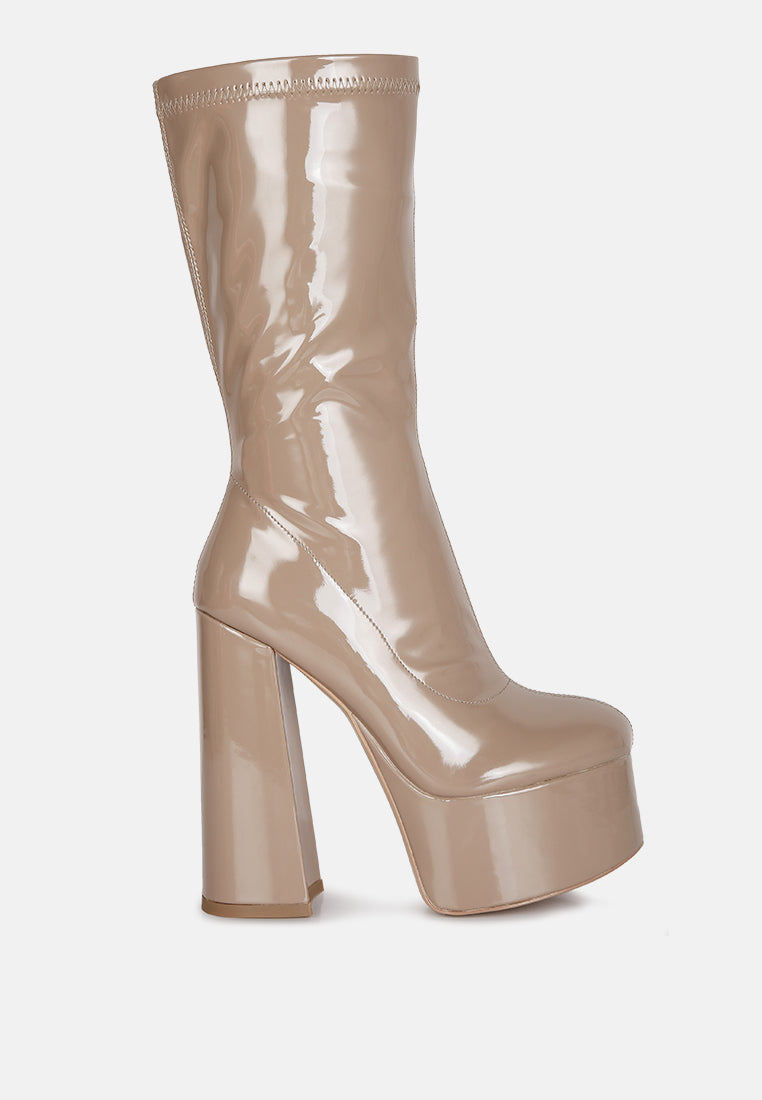 Vinkele Block Heeled Ankle Boot-0