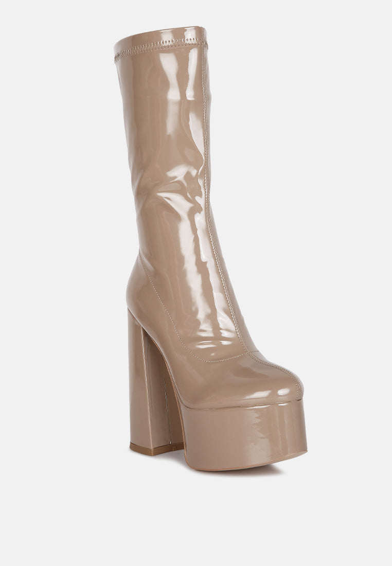 Vinkele Block Heeled Ankle Boot-2