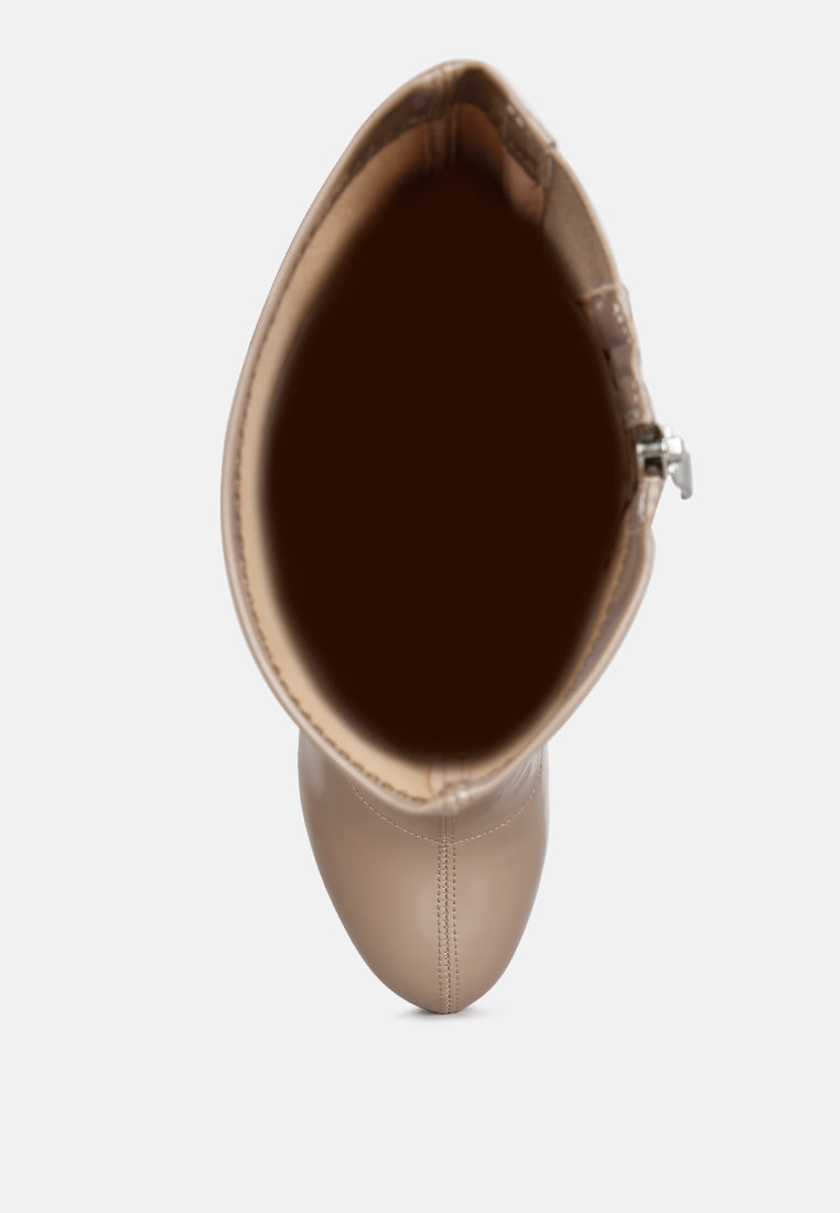 Vinkele Block Heeled Ankle Boot-4