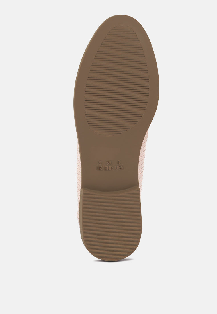 Vouse Low Block Loafers Adorned With Golden Chain-4