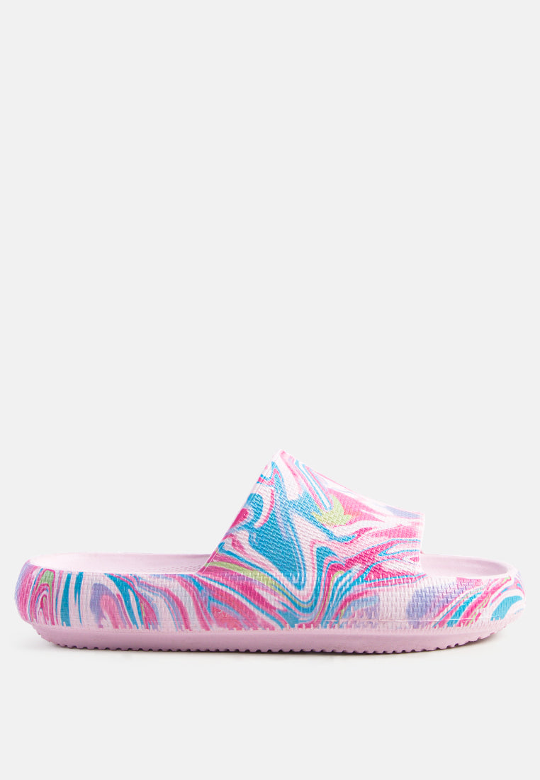 Whirl Marbling Dip Dye Slides-0