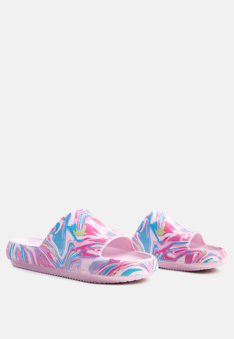Whirl Marbling Dip Dye Slides-1