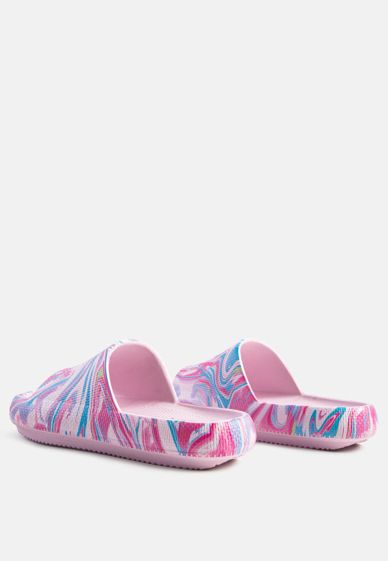 Whirl Marbling Dip Dye Slides-2