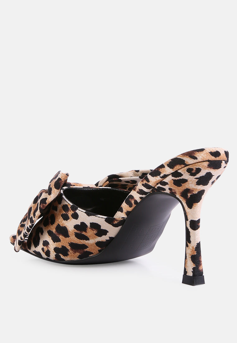 Wonderbuz Spool Heel Bow Slider Heels-2