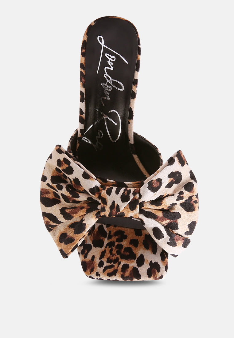 Wonderbuz Spool Heel Bow Slider Heels-3