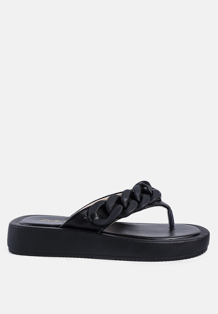 Zing Link Chain Thong Flats-0