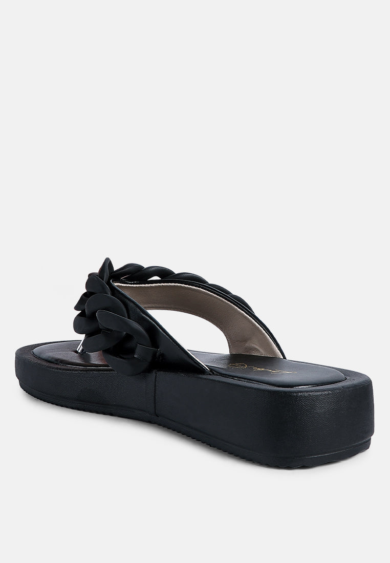 Zing Link Chain Thong Flats-2