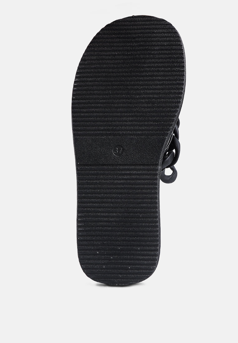 Zing Link Chain Thong Flats-4