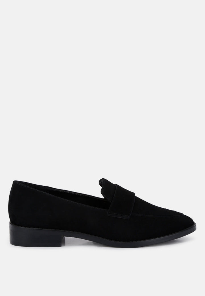 Zofia Suede Penny Loafers-0