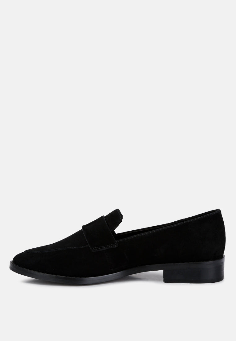 Zofia Suede Penny Loafers-2